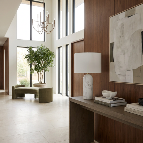 Beausoleil White Marble Table Lamp 