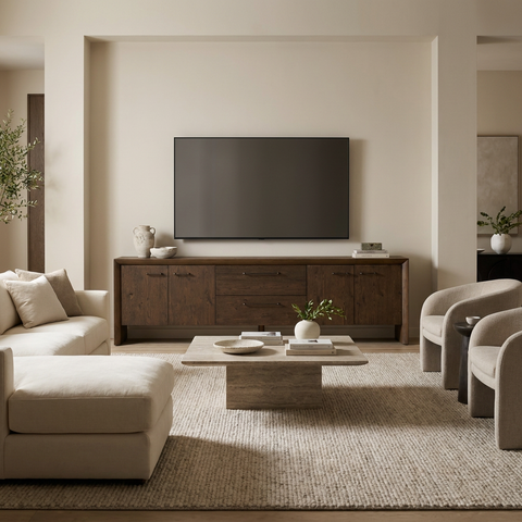Belford Dark Brown Oak Media Console