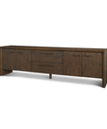 Belford Dark Brown Oak Media Console -1