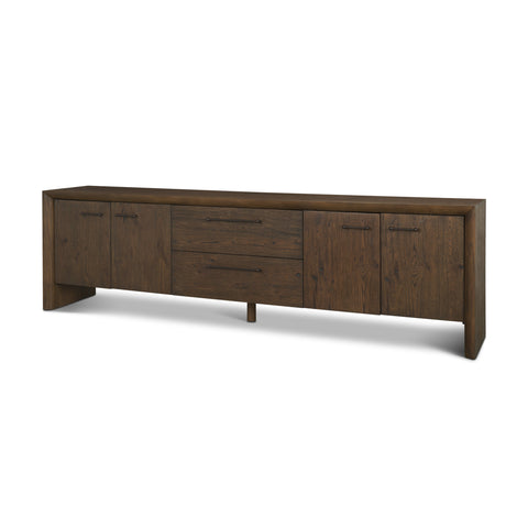 Belford Dark Brown Oak Media Console -1