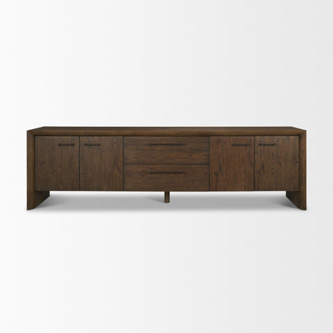 Belford Dark Brown Oak Media Console -2