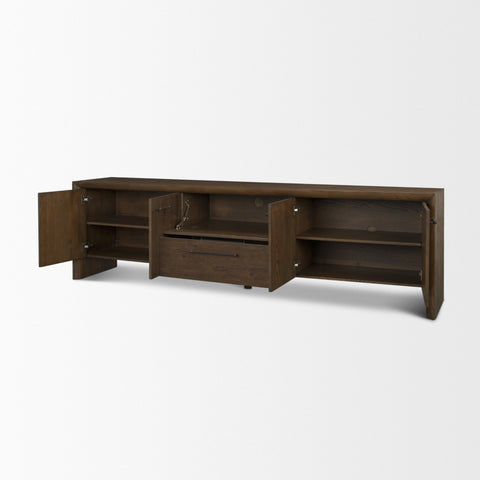 Belford Dark Brown Oak Media Console -5