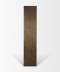Belford Dark Brown Solid Oak Shelving Unit-4
