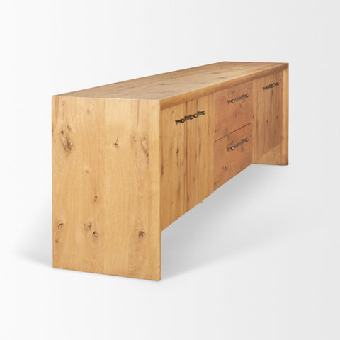Belford Light Brown Oak Media Console -4