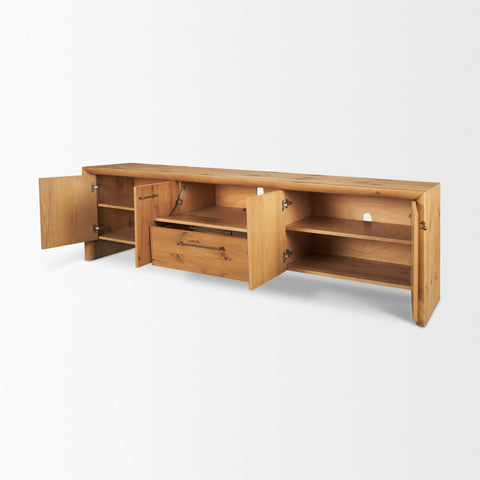 Belford Light Brown Oak Media Console -5
