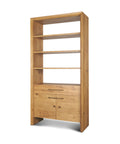 Belford Light Brown Solid Oak Shelving Unit -1