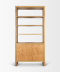 Belford Light Brown Solid Oak Shelving Unit -4