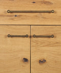 Belford Light Brown Solid Oak Shelving Unit -9
