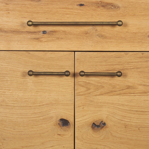 Belford Light Brown Solid Oak Shelving Unit -9