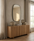 modern black wall mirror
