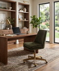 Berget Bergen Olive Fabric Swivel Office Chair 