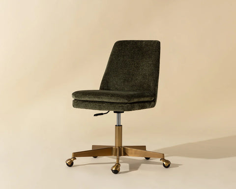 Berget Bergen Olive Fabric Swivel Office Chair -1
