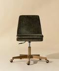 Berget Bergen Olive Fabric Swivel Office Chair -2