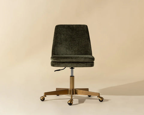 Berget Bergen Olive Fabric Swivel Office Chair -2