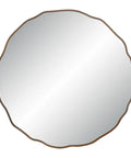 Bern Dark Antique Brass Modern Wall Mirror -2