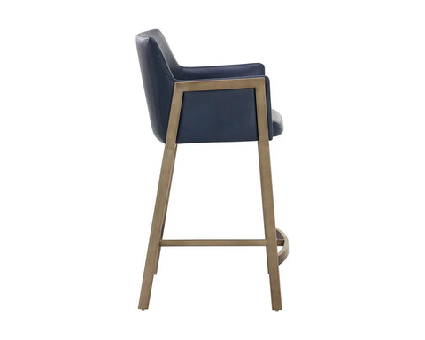 Bernadette Admiral Modern Faux Leather Counter Stool -2
