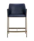 Bernadette Admiral Modern Faux Leather Counter Stool -3