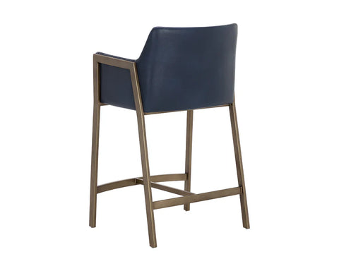 Bernadette Admiral Modern Faux Leather Counter Stool -4