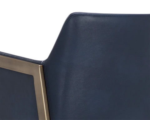 Bernadette Admiral Modern Faux Leather Counter Stool -5