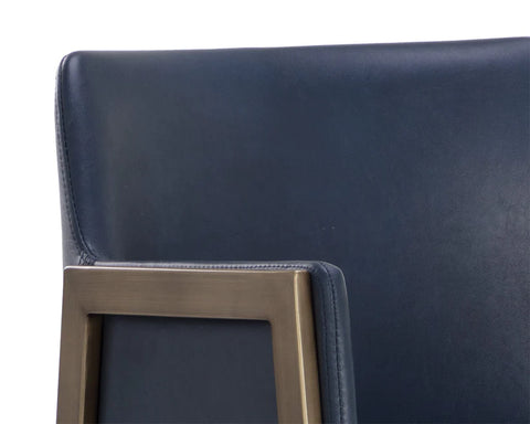 Bernadette Admiral Modern Faux Leather Counter Stool -6