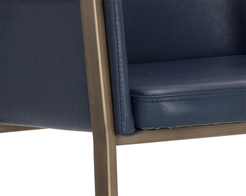 Bernadette Admiral Modern Faux Leather Counter Stool -7