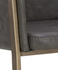 Bernadette Grey Modern Faux Leather Counter Stool-6