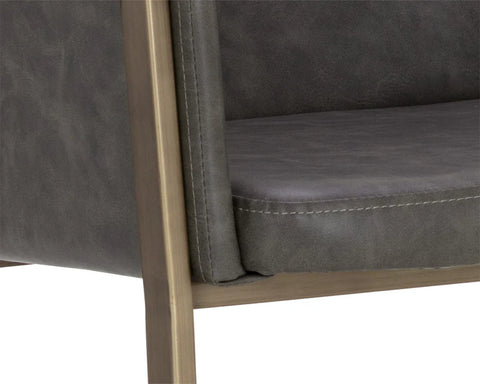 Bernadette Grey Modern Faux Leather Counter Stool-6
