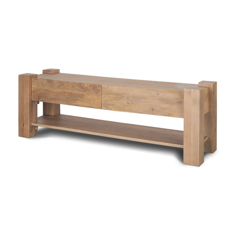 Beth Light Brown Mango Wood Media Console-1