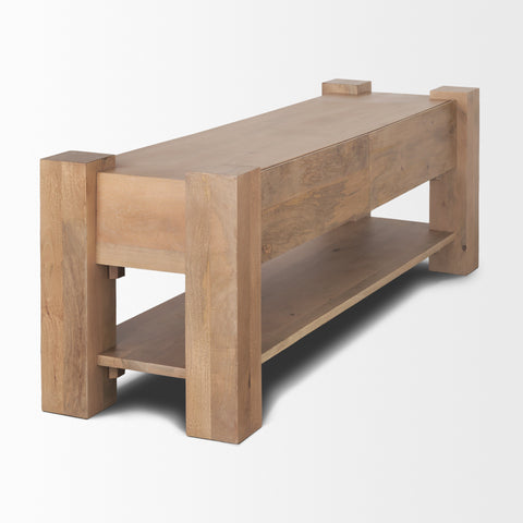 Beth Light Brown Mango Wood Media Console-5