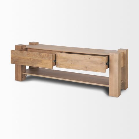 Beth Light Brown Mango Wood Media Console-6
