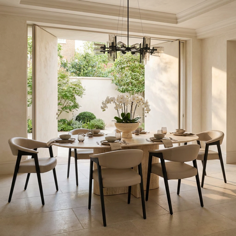 Bexley Mushroom Upholstered Dining Chair - Set of 2