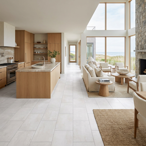 white marble floor tile