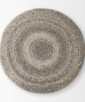 Bina Dark Grey Wool Stool -5