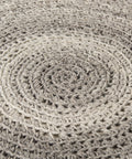 Bina Dark Grey Wool Stool -7