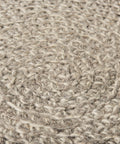 Bina Light Grey Wool Stool -7