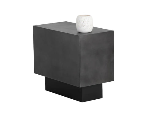 Blakely Gunmetal Steel End Table-1