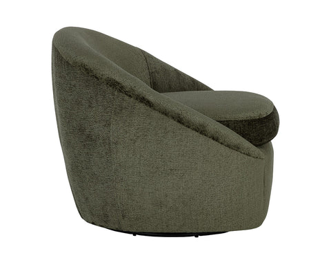 Bliss Green Swivel Accent Chair-4