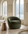 Bliss Green Swivel Accent Chair