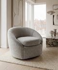 Bliss Grey Swivel Accent Chair 