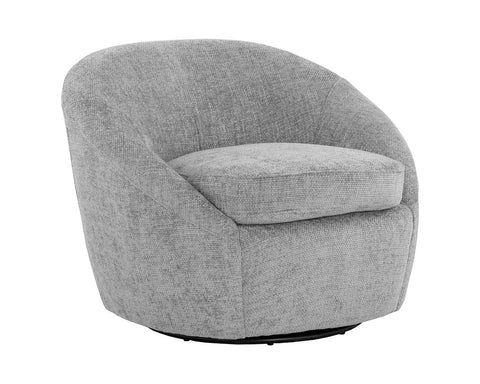 Bliss Grey Swivel Accent Chair -1