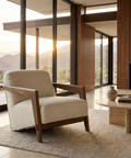 Bosco Cream Performance Fabric Accent Chair 