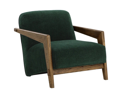 Bosco Green Fabric Accent Chair -1