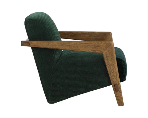 Bosco Green Fabric Accent Chair -4