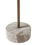Braiden Walnut Mango Wood and Marble End Table -4