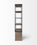 Braxton Three Shelf Solid Mango Wood Shelving Unit -3