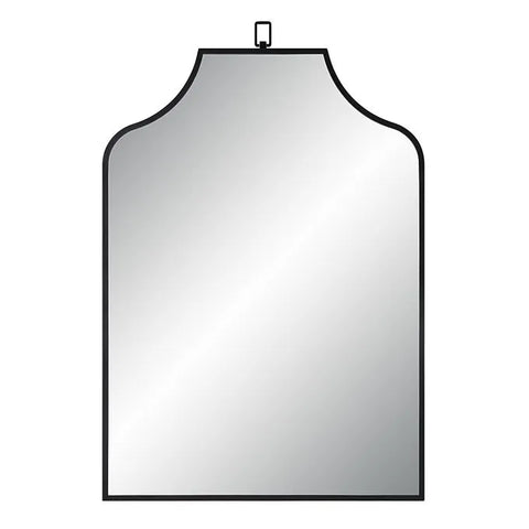 Breda Black Modern Wall Mirror-1