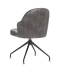 Bretta Grey Faux Leather Swivel Office Chair -6