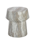 Brie Sand Marble-Look Concrete End Table-4