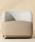 Brinda Beige Swivel Accent Chair-2