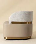 Brinda Beige Swivel Accent Chair-3